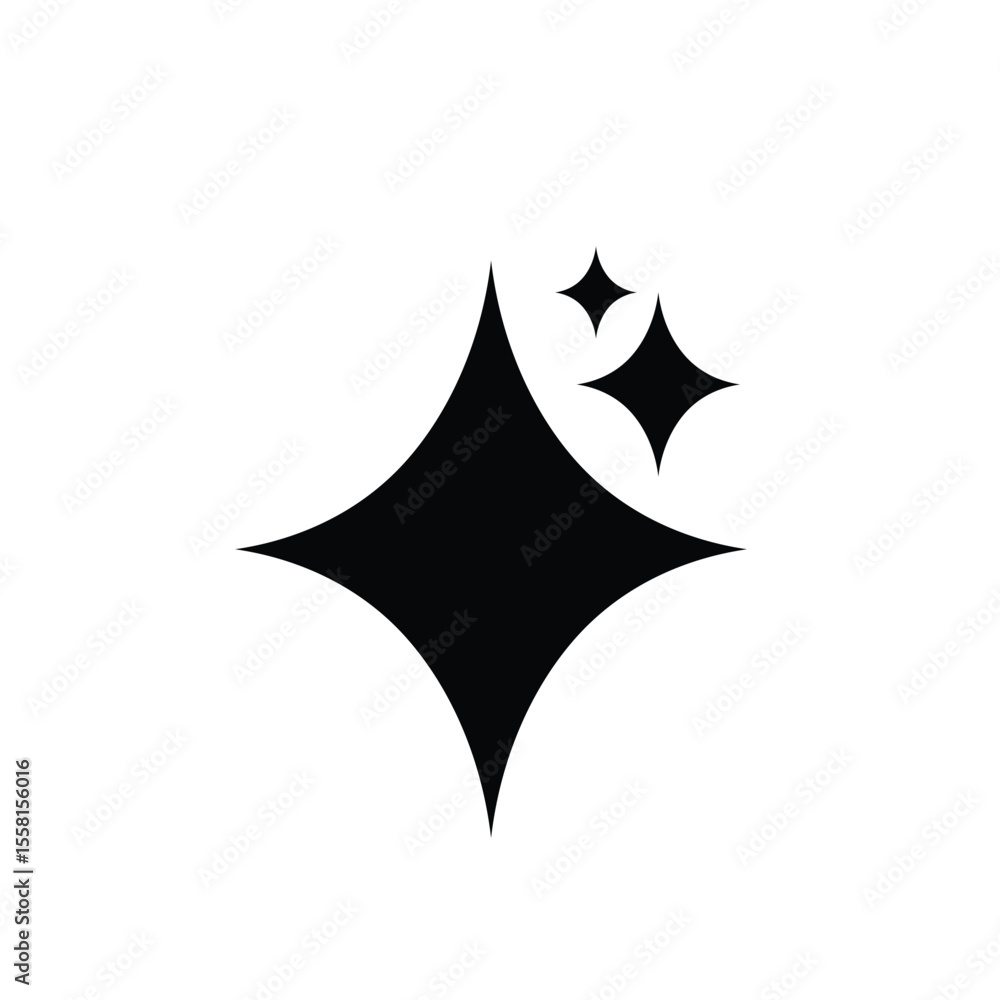 Fototapeta premium star logo icon illustration flat