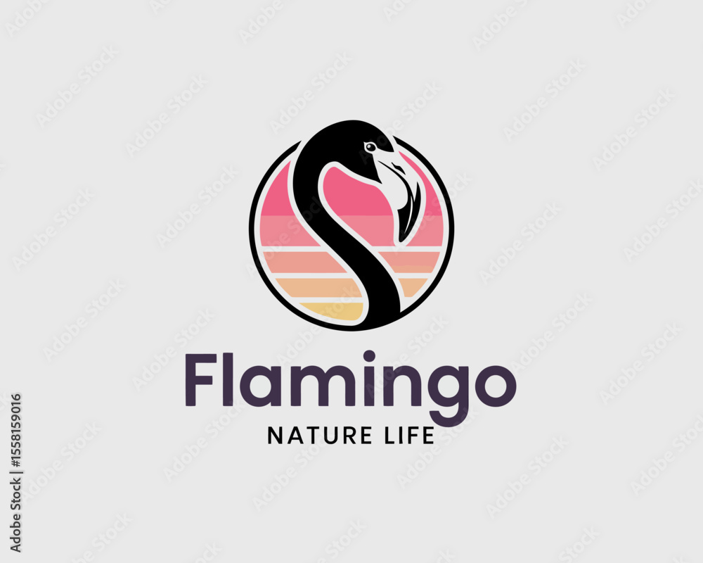 Flamingo Logo Design Flamingo Logo Design