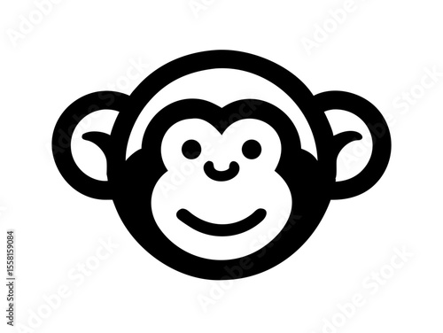 Monkey logo sat vector desigen 