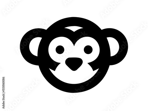 Monkey logo sat vector desigen 
 