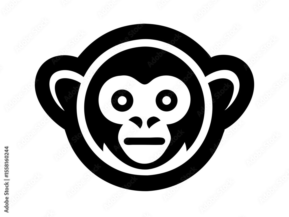 Monkey logo sat vector desigen
Monkey logo sat vector desigen