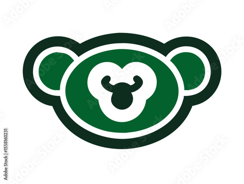 Monkey logo sat vector desigen 
 