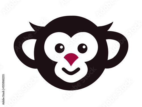 Monkey logo sat vector desigen 
 
