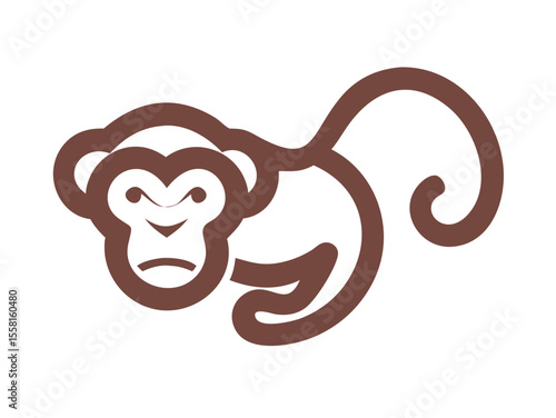 Monkey logo sat vector desigen 
 