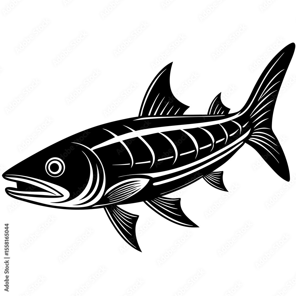 Fototapeta premium fish isolated on white background