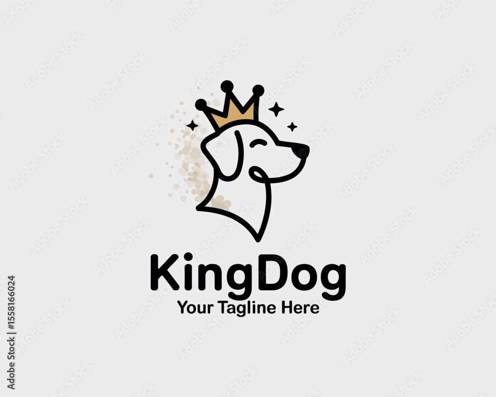 King Dog Logo Design King Dog Logo Design