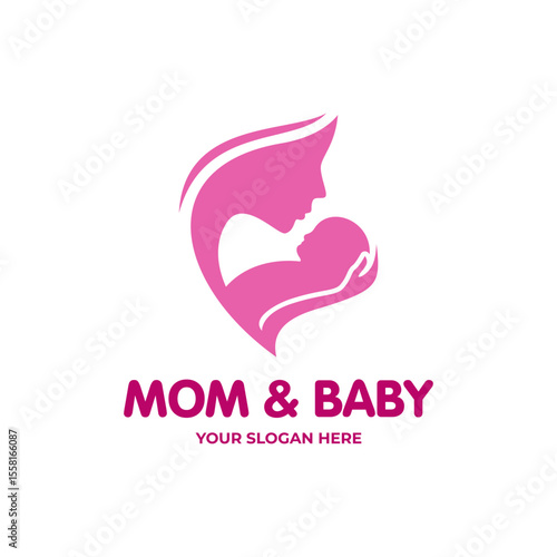 mom and baby logo