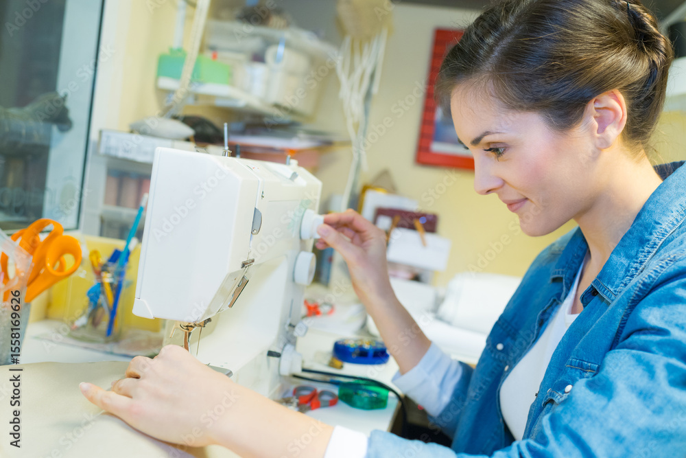 Obraz premium sewing process