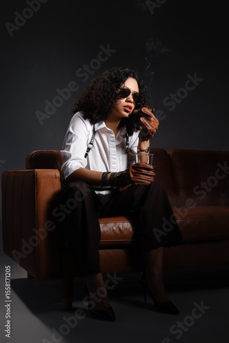 Sexy African-American woman...