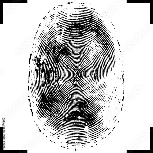 Fingerprint icon symbol concept for graphic design