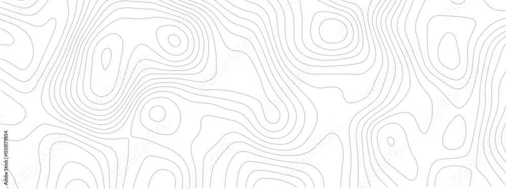Fototapeta premium Contemporary Abstract Topographic Map with Geometric Lines and a Clean Modern Grid Layout on a White Background 