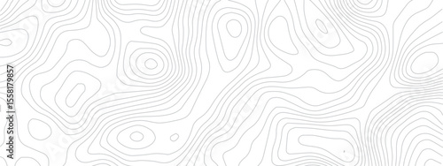 Seamless Grid Pattern Combining Topography, Technology Lines, and Discovery Areas Represented in Geometric Styles
