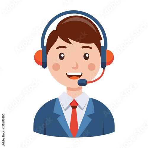 Support operator helping via call headset