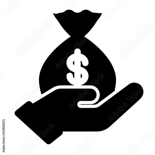 Hand Holding Money Bag