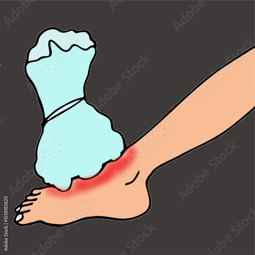 keeping ice pack on swollen leg painful leg treatment useful for health care industry