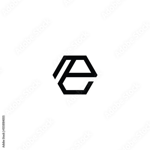E logo geometric