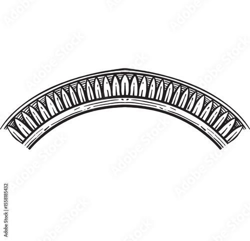 vintage hand drawing ornament