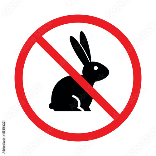 No Rabbit Signage | Cruelty-Free Symbol