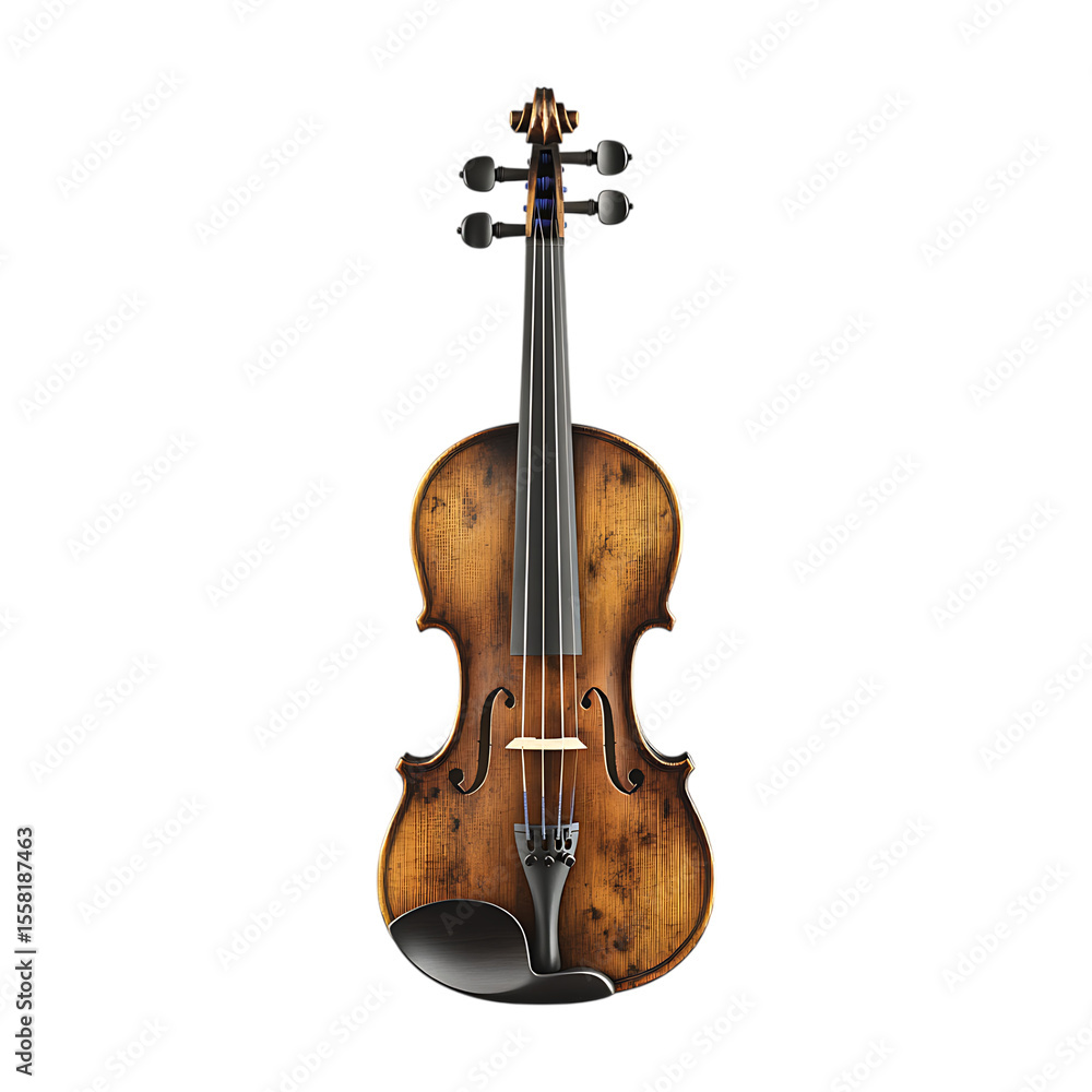 Obraz premium Antique Violin Exquisite Detail Craftsmanship