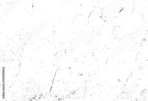 Minimal scratched grunge texture background. Faint cracked ink distress with scattered dust and edge wear. Vector overlay graphic.