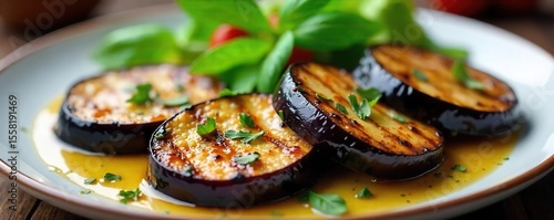 Grilled Eggplant Steaks Sizzling Perfection, Marinated & Herb-Infused, Healthy Vegetarian BBQ Appetizer