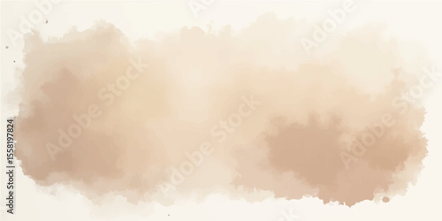 Vintage bright brown sky with white clouds and sun, a textured cloudscape perfect for a grunge background