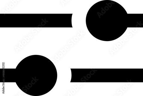 Audio Equalizer Sound Mixer Controls Vector Icon