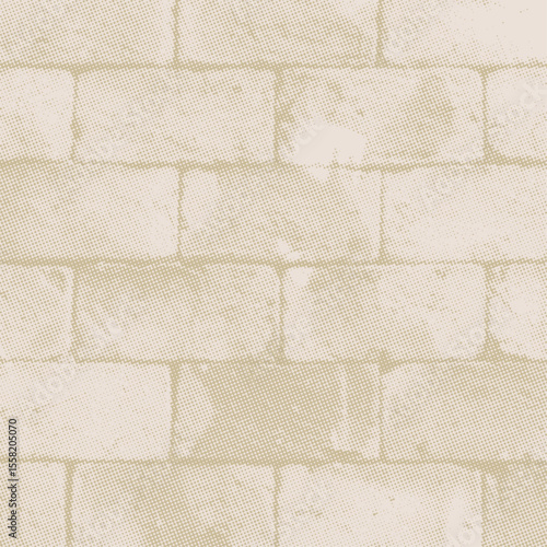 brick wall texture beige color  background