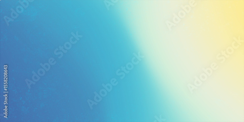 Abstract blurred gradient mesh background in blue and yellow colors of national flag of Ukraine. Poster or banner template.