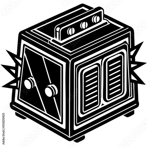 illustration of a black and white background