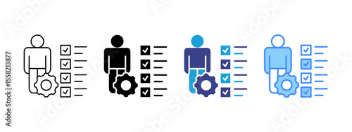 Skill Multipel Icon Set.