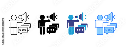 Speaker Multipel Icon Set.