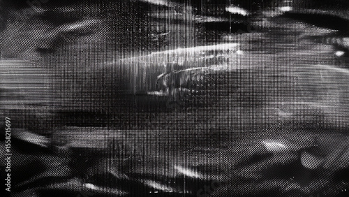 Glitch noise static television. Royalty high-quality free best stock of abstract digital motion art distorted background, CRT tv screen no signal, error, noise and distortions effect, black and white