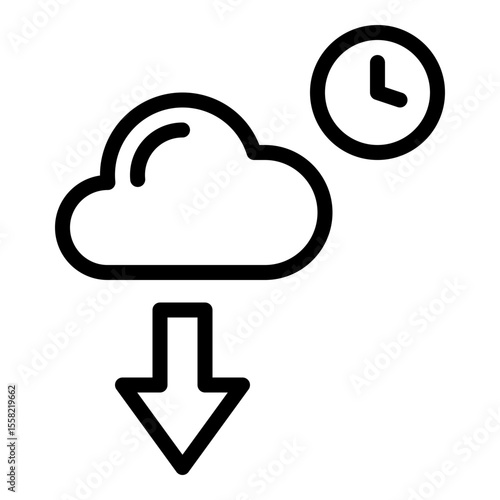 download cloud line icon
