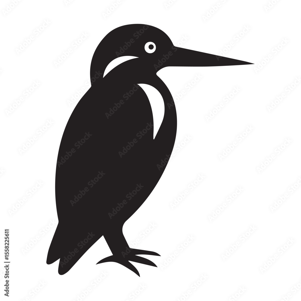 Naklejka premium vector illustration of a cartoon bird
