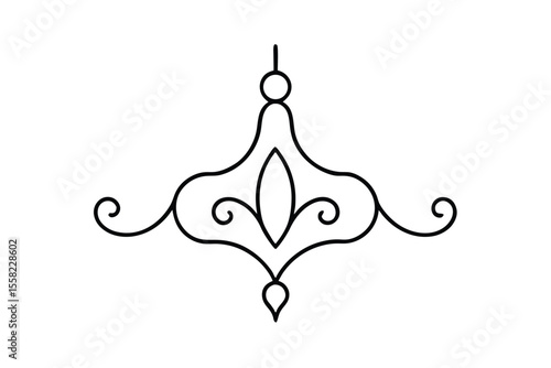 vintage  floral boarder design ornament, mandala, flower, christmas ornament on an isolated background vector illustration.