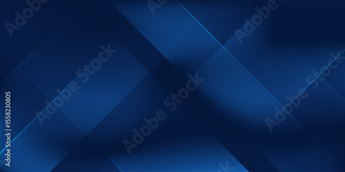 Modern black dark navy blue silver abstract pattern background. Geometric shape. Line triangle angle fold polygon design art abstract