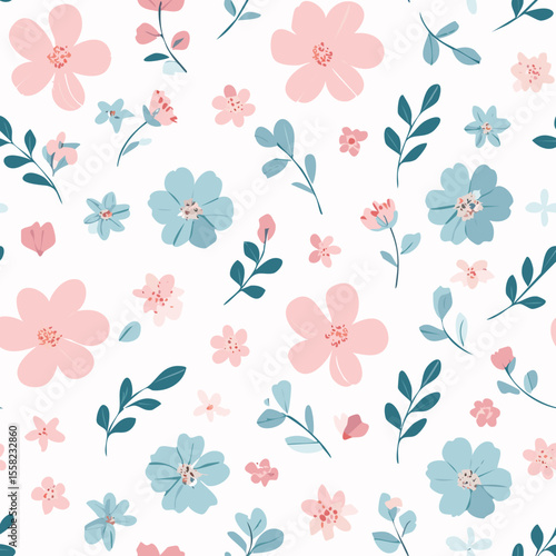Floral Seamless Pattern – Elegant Botanical Background Design
