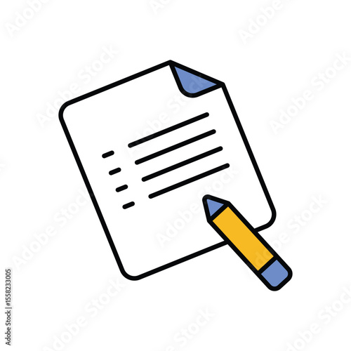 Script Icon vector stock illustration