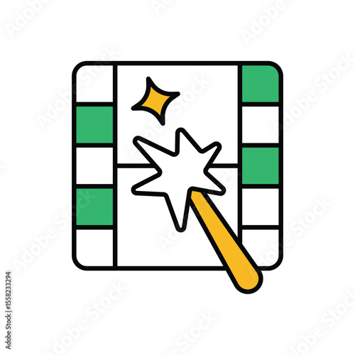 Visual Effects Icon vector stock illustration