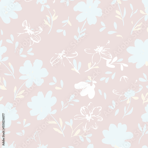 Floral Seamless Pattern – Elegant Botanical Background Design