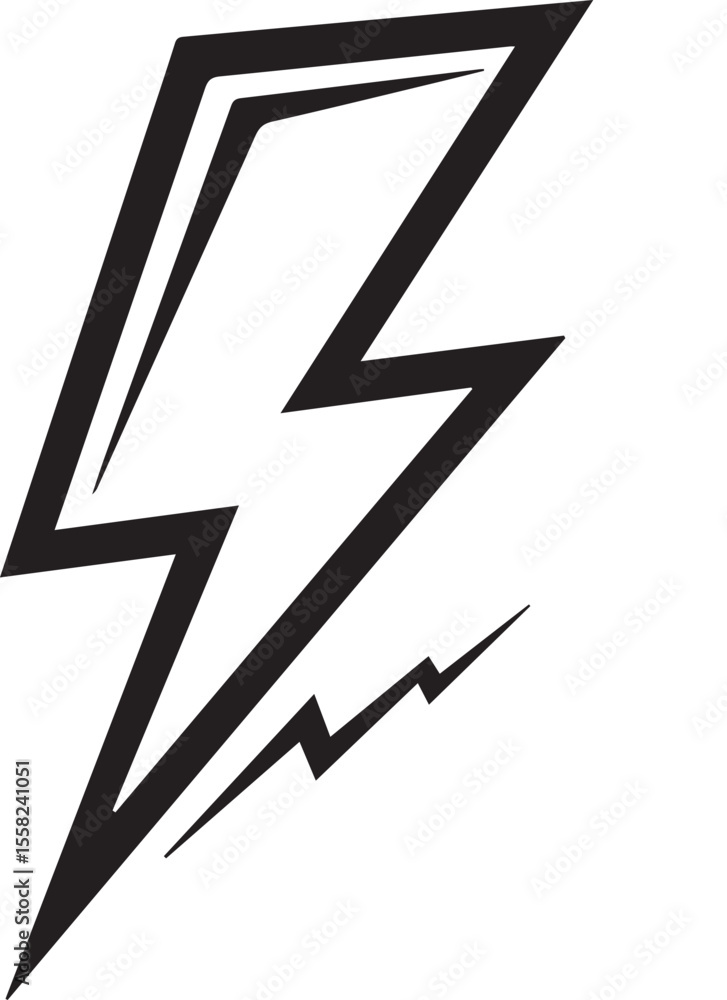 Fototapeta premium lightning bolt icon