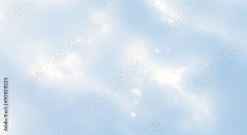 Soft, light blue background with scattered white highlights