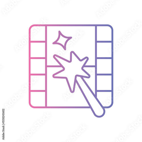 Visual Effects Icon vector stock illustration