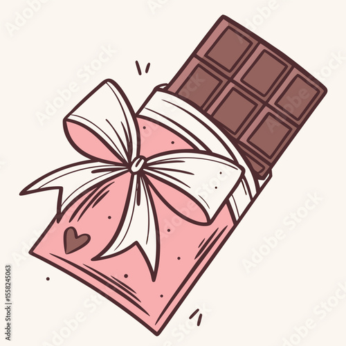 Hand Drawn Chocolate Bar Vector – Sweet Cocoa Snack Illustrations