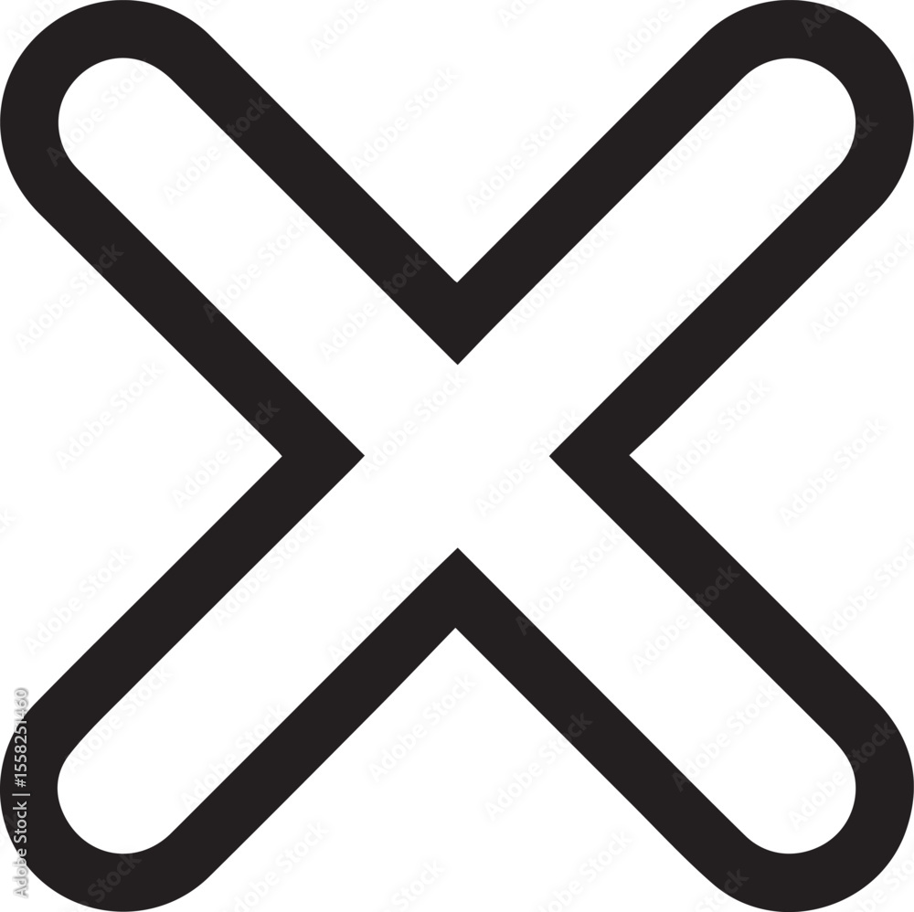 Obraz premium vector cross icon