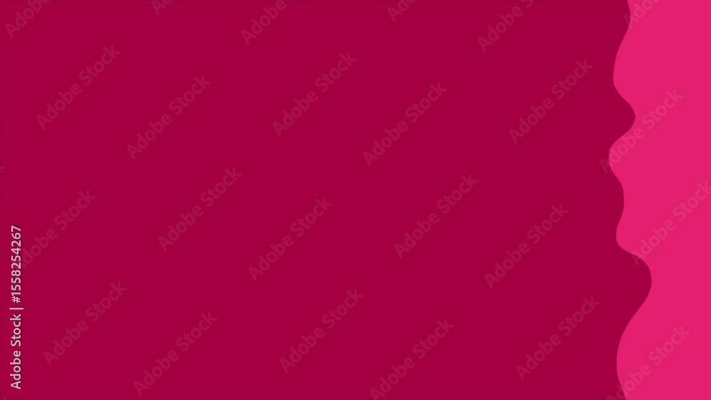 Animation of melted liquid hand drawing moving sideways with crimson and magenta color. Animation of melted liquid hand drawing moving sideways with crimson and magenta color.