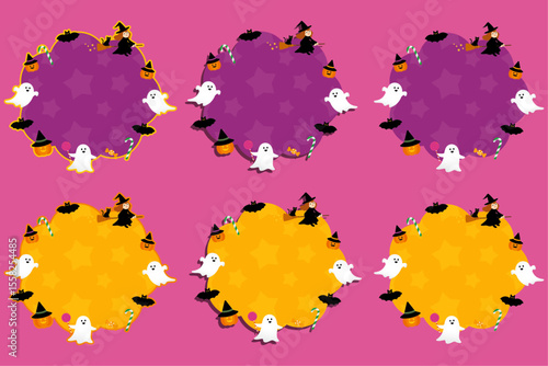 ハロウィンフレーム素材セット