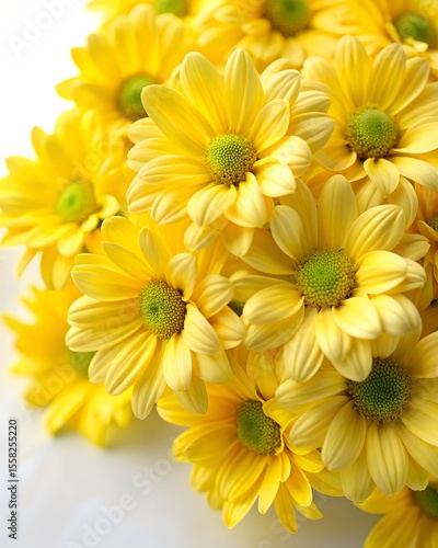  Yellow Daisies in Full Bloom – Close-Up of Vibrant Spring Flowers.