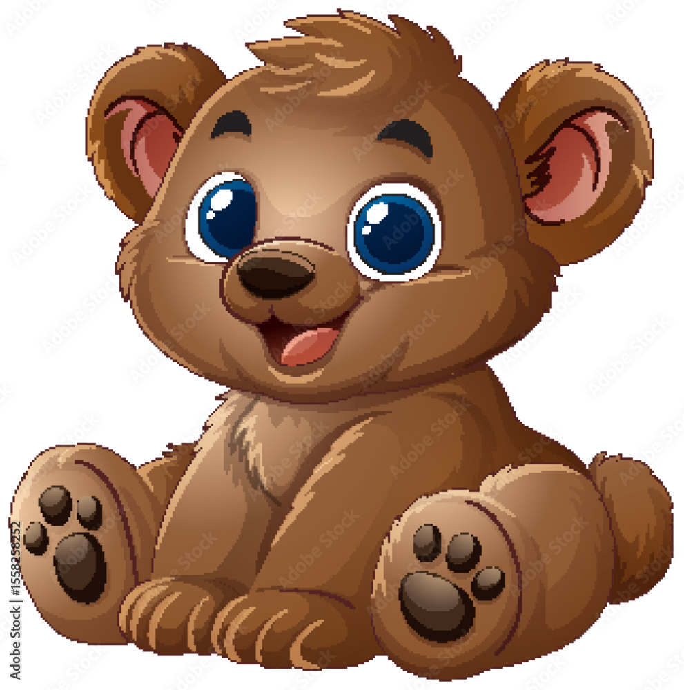 Fototapeta premium Adorable Baby Bear Illustration